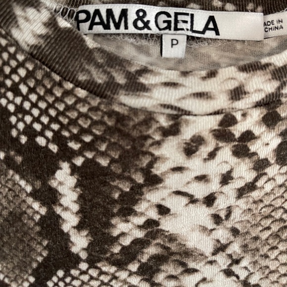 Pam + Gela snake print tee bodysuit - Picture 2 of 4